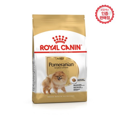 로얄캐닌 포메라니안 어덜트 강아지 사료 3Kg 포메, 0 adult Pomeranian 곡물, 1.5kg, 1개