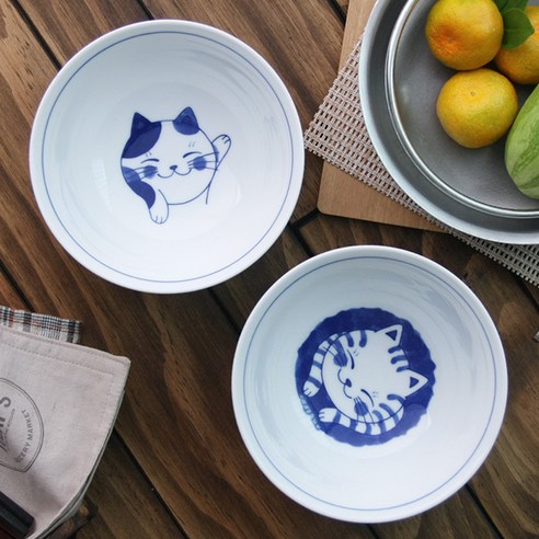 사랑스러운 디자인과 안전한 소재의 이로도리 블루네코 키즈 면기로 아이의 식사 시간을 행복하게!