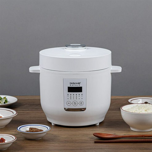 키친아트 라팔 아이퀸 전기밥솥 미니밥솥 캠핑밥솥 휴대용 전기밥솥 보온밥통 마카롱 차박 캠핑용 원룸 자취생 혼밥족 펜션 직장인 3인용 4인용 3~4인용, 화이트 KR-D351BB