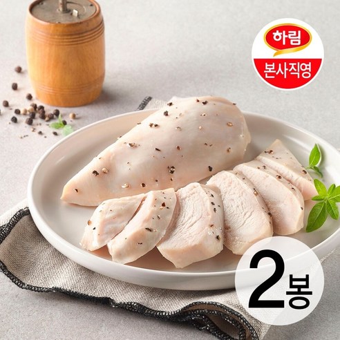 하림이닭 저염닭가슴살 블랙페퍼 100g 2팩