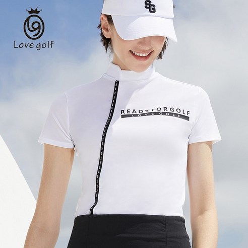 LG 골프여성복 반팔 레터링 티셔츠 아이스 썬팅웨어 얇은 속건 트레이닝복 LG2004