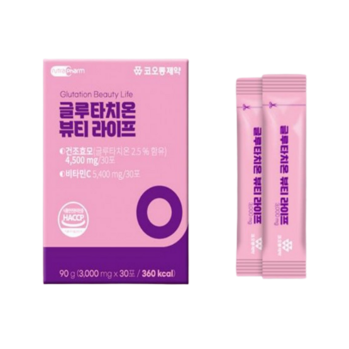 코오롱제약 글루타치온 비타민C 뷰티 건조효모 피쉬콜라겐 30포x1, 1개, 90g