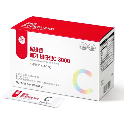 올바른 메가 비타민C 3000, 1개, 270g