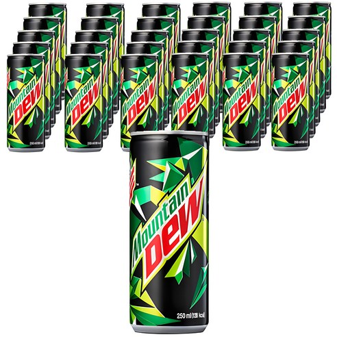 마운틴듀 롯데칠성음료, 250ml, 60개