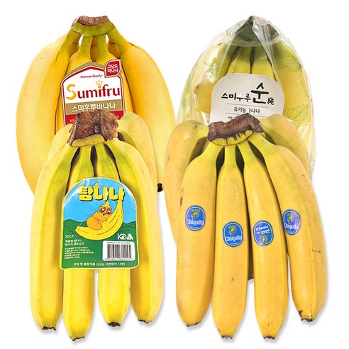 [월드마켓] 실속형 고당도 바나나, 4kg(2-3송이), 1박스