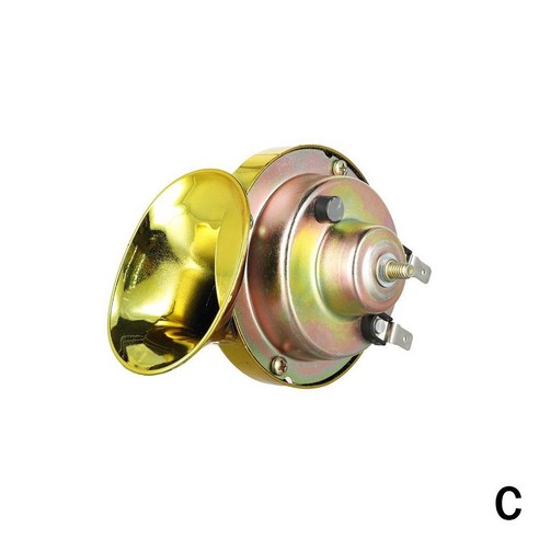 300DB 초강력 오토바이용 확성기 – 12V 자동차 및 보트 스피커, 시끄러운 경적, 금색, 1개 차량용 전자기기