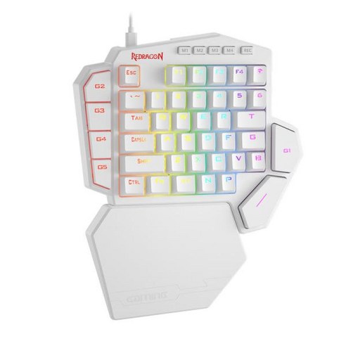 Redragon K585 DITI 한손 기계식 게임용 키보드, 42 키, C 타입 전문 게이밍 키패드, 업그레이드 핫 스왑 가능