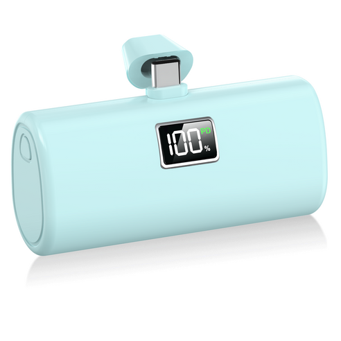 YINTO 도킹형 보조배터리 고속충전 PD 20w 일체형 휴대용 미니 보조배터리, 블루, XPB1 (C타입)