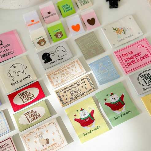 옷에 감성을 더하다, 핸드메이드 직조 라벨로 나만의 개성 표현하기 직조라벨소량제작