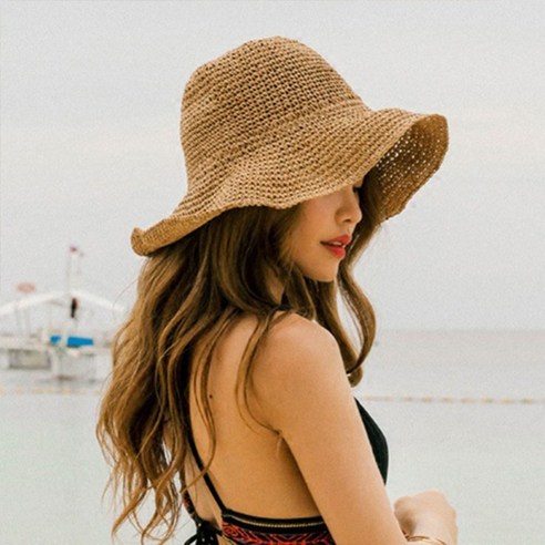라피아 여름 벙거지 라탄 밀짚모자 버킷햇 시원한 여름을 위한 멋진 모자