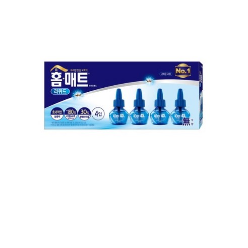 홈매트 45일 리퀴드 에스 리필, 상세페이지 참조, 4개 29ml, 29ml 홈매트리퀴드