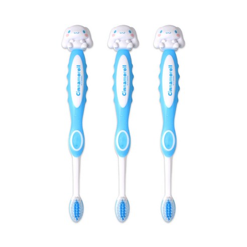 산리오 피규어 칫솔 1P 시나모롤 3세이상, 3개, 1개입