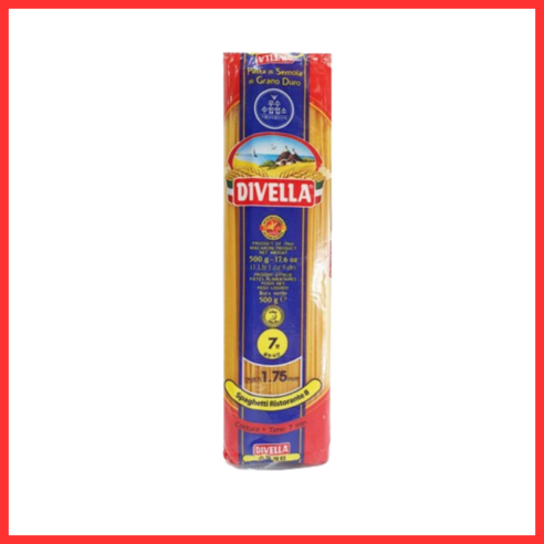 디벨라 8호 스파게티 500g, 4개 묶음 세몰리나