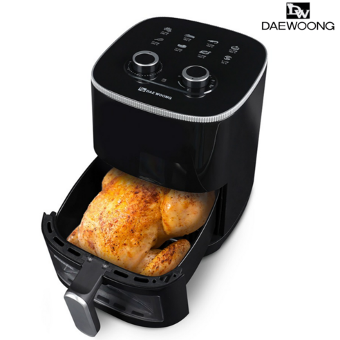 대웅모닝컴 에어프라이어 3.5리터 DWAF-9135B DWAF-9135B, 모델명/품번, 블랙, 색상 섬네일