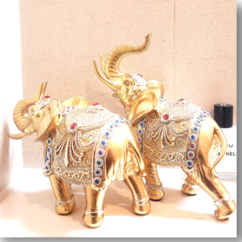 부엉이하이앤드디자인으로 집을 밝혀주는 황금돈나무 코끼리 장식품