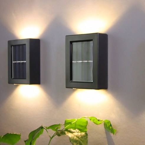 [ZL] 야외 태양광 방수 벽 램프 가로등 정원 벽 장식 램프 집 계단 램프, 프랑스_Warm white