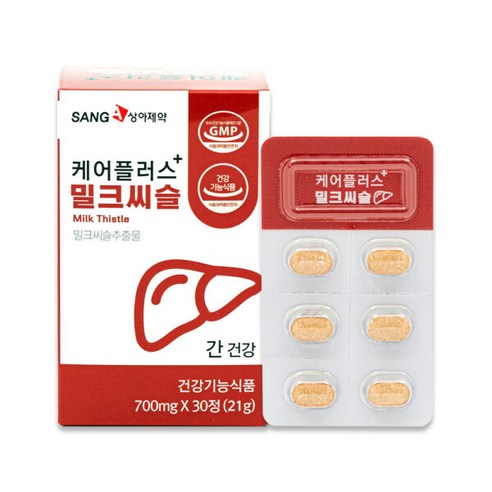 상아제약 케어플러스 밀크씨슬 21g, 30정, 1개