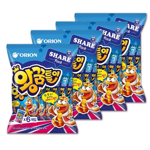 오리온 왕꿈틀이, 255g, 4개