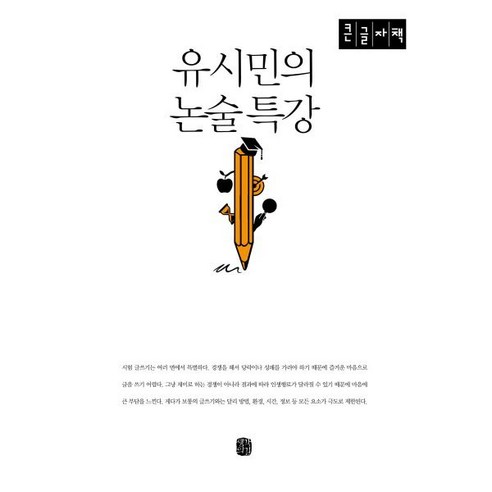 유시민의 논술 특강 (큰글자책) : 자기 주도 논술 시험 훈련법, 유시민 저, 생각의길