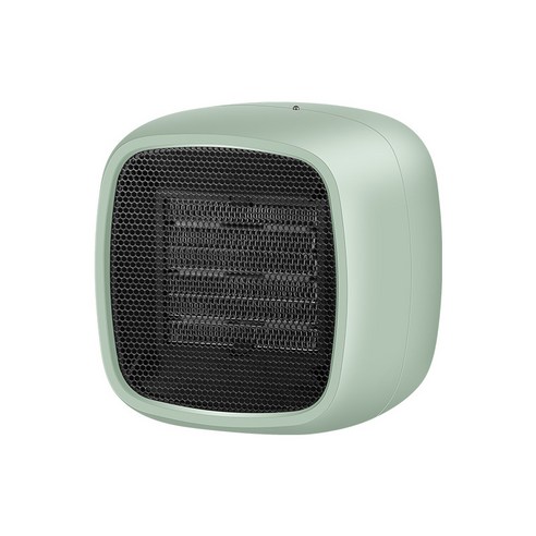 행운 PTC 세라믹 탁상용 전기 미니온풍기, 초록색