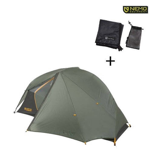 니모 드라곤플라이 오스모 바이크팩 1P 텐트 풋프린트 포함 최고의 야영 경험을 선사하는 텐트