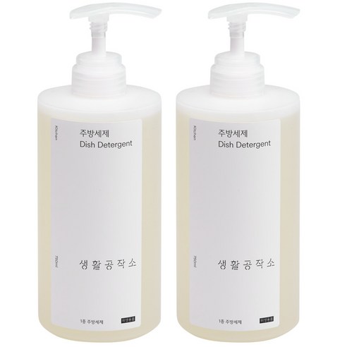 생활공작소 주방세제 자몽향, 750ml, 2개 
청소/주방세제