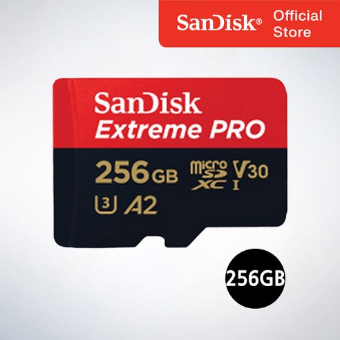 샌디스크 마이크로 SD 카드 SDXC Extreme Pro UHS-I 익스트림 프로 QXCD 256GB, 256기가