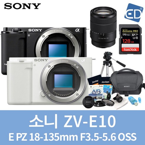 소니정품 ZV-E10 16-50mm 패키지 미러리스카메라/ED, 14 ZV-E10화이트+18-135mm 패키지