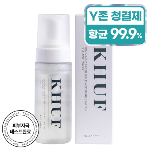 쿠프 페미닌 케어 버블 앤 퓨어 약산성 여성청결제, 1개, 150ml