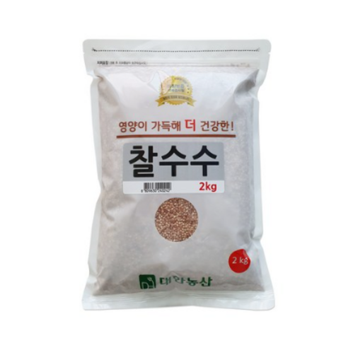 대한농산 찰수수 잡곡, 2kg(1개), 8개