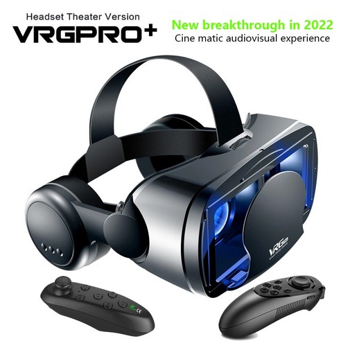 2023 3D VR 스마트 안경 헤드셋 가상 현실 VR 안경 휴대폰 풀 스크린 광각 렌즈 컨트롤러 헤드셋 57 신제품, 8)Y1Controller