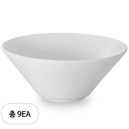본차이나 제이볼 18cm, 화이트, 9개 - 샐러드볼 | 쿠팡