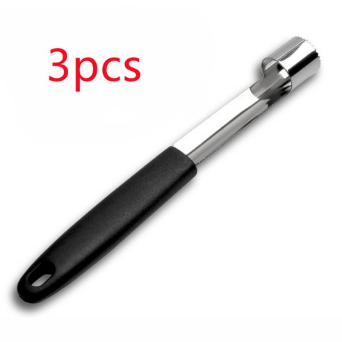 Apple Corer 스테인레스 스틸 배 야채 과일 도구 트위스트 씨앗 코어 리무버 커터 시더 슬라이서 나이프 주방 가제 도구, 폴란드_3pcs