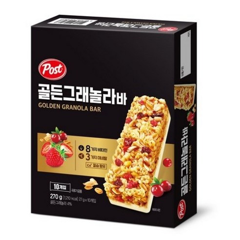 동서식품 포스트 골든 그래놀라 밀크바, 27g, 30개