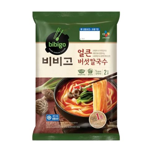 CJ 비비고 얼큰버섯칼국수632g, 632g, 1개