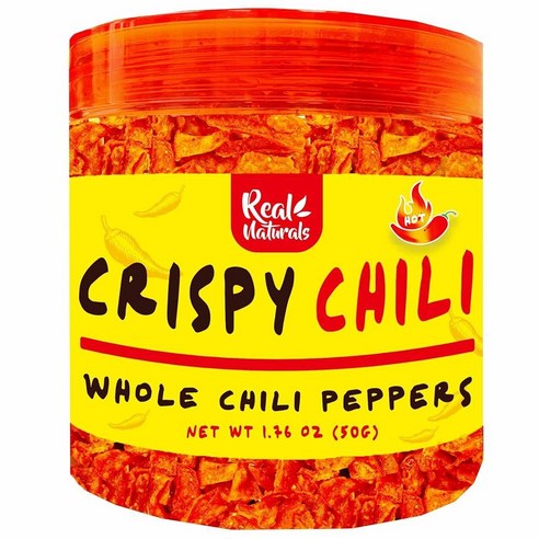 Chili Crisp whole chili pepper chilli crisp oil without the by Real Naturals for ramen toppings sala, 순한 통 칠리 크리스피_1, 1개, 50g