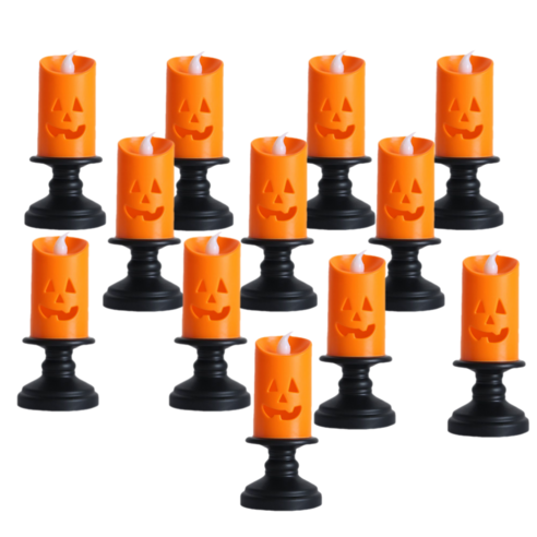 party04 할로원LED 호박촛대 할로원 캠핑장식, 12개입