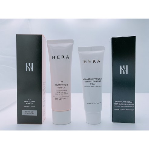 NEW 헤라 UV 프로텍터 톤업SPF50+/PA+++50ml 1개+( 멜라솔브 폼 50ml 증정)