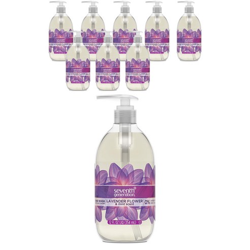 세븐스제너레이션 내츄럴 핸드 워시 라벤더 플라워 & 민트 향, 354ml, 9개