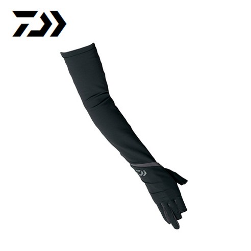 다이와 정품 롱커버 글로브 3컷 DG-78009 팔손등 UV차단 스트레치 낚시장갑 토시 블랙 그레이L M사이즈
