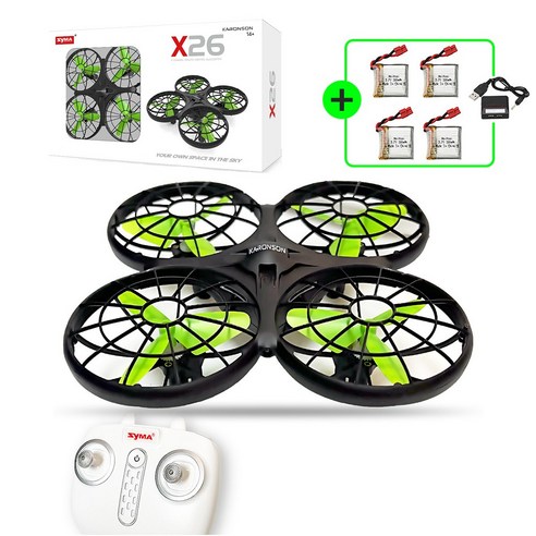 카론슨 시마 X26풀세트+추가배터리4개+충전기 입문용 연습용 교육용 초보자 선물 미니드론, 카론슨X26드론풀세트+추가배터리4개+충전기