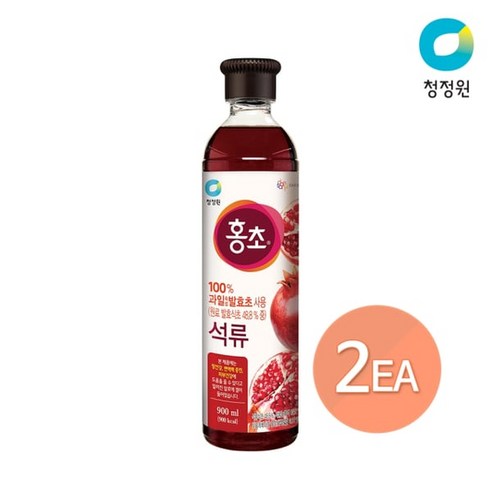 청정원 청정원 홍초 석류 900ml x 2개