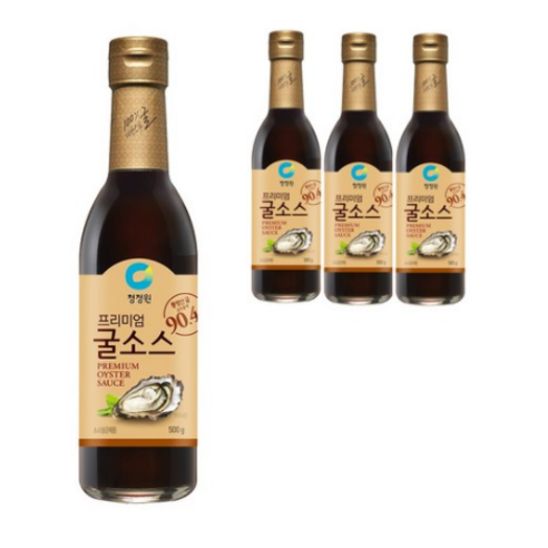 청정원 프리미엄 굴소스, 500g, 4개