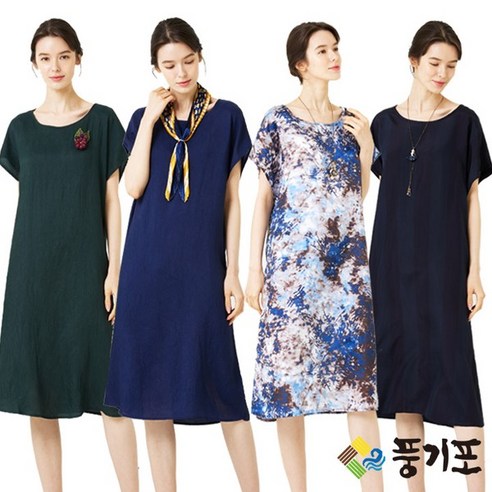 홈쇼핑_NINE 풍기인견 원단 100 가오리 원피스