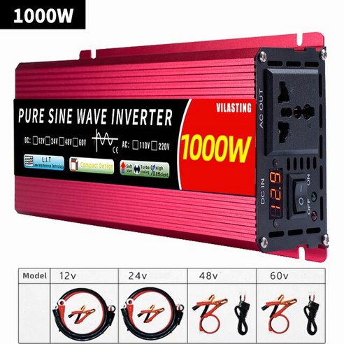 12v 220v 순정 정현파 인버터 DCAC 2500W 3000W 4000W 6000W 자동차 태양광 전원 공급 장치 전압 변환기, [06] 12V 4000W, 1개