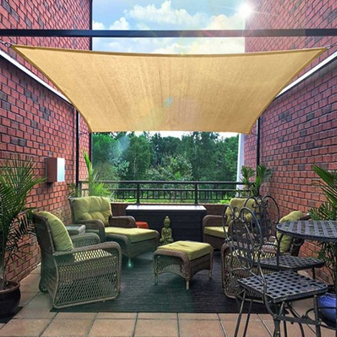 나블리박스 썬쉐이드 그늘막 차광막 옥상 테라스 카페 천막, HDPE 메쉬 바베큐천막