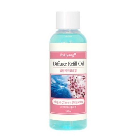 바이향 디퓨저 리필 오일, 아쿠아체리블라썸, 100ml, 1개