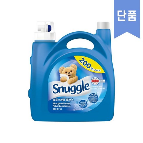 스너글 상쾌한 초고농축 블루스파클 플러스 섬유유연제 5L, 초고농축 블루스파클 플러스 섬유유연제 5L