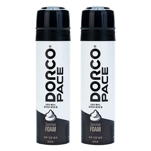 도루코 페이스 센서티브 쉐이빙폼, 210ml, 2개