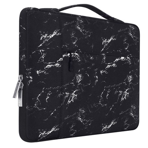 YJQ Mosiso 11 12 13 14 15 인치 노트북 가방 남성용 여성용 노트북 슬리브 케이스 2018 new macbook pro 13.3 15.6 컴퓨터 바, 12-inch, Black Marble